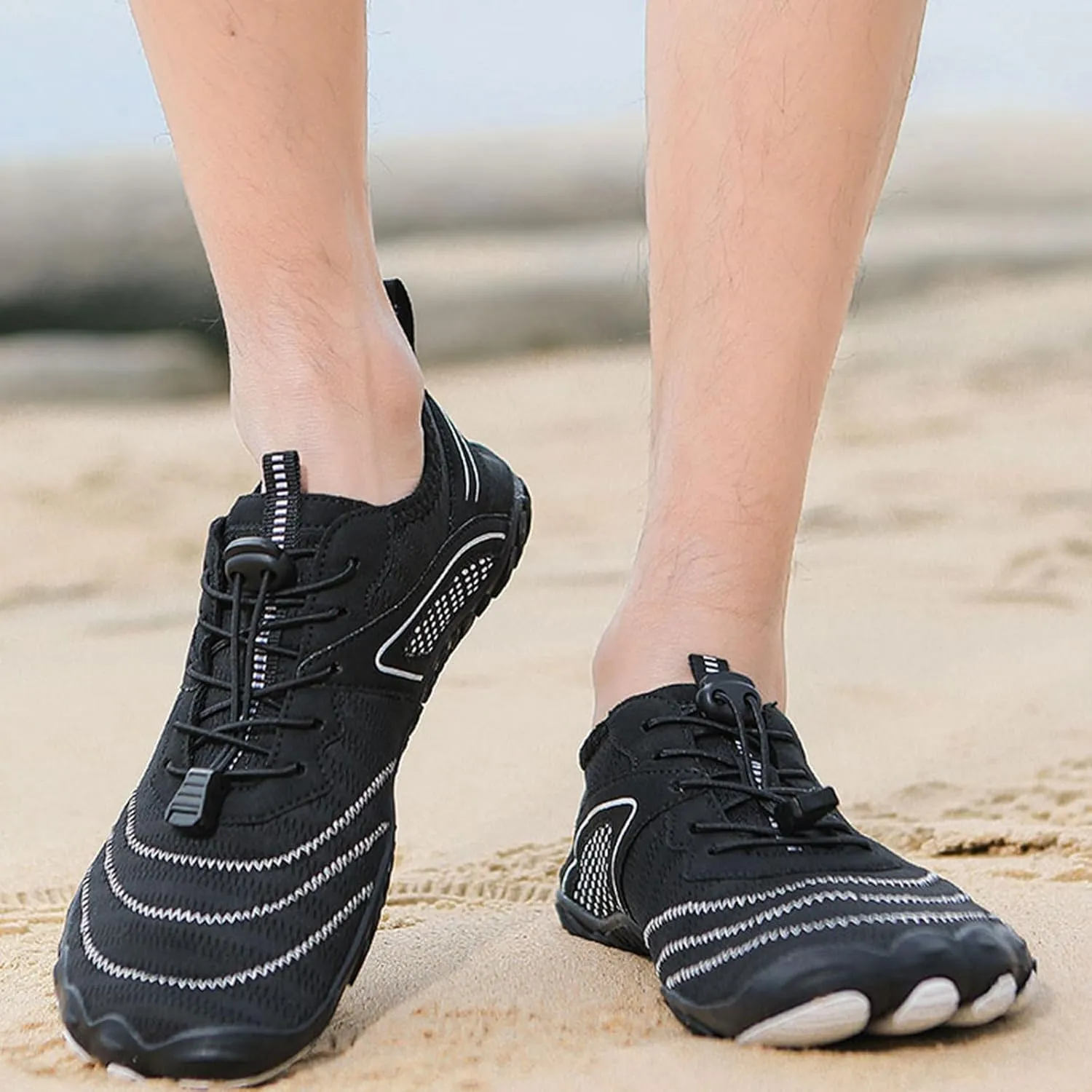 Grounded Footwear for Women Men Wide Toe Box Sneakers Dry Athletic Running Sports Walking Spring Summer Beach Wear Unisex Sneaker Waterproof Hiking Shoe Non Slip Barefoot Shoes Quick Hike