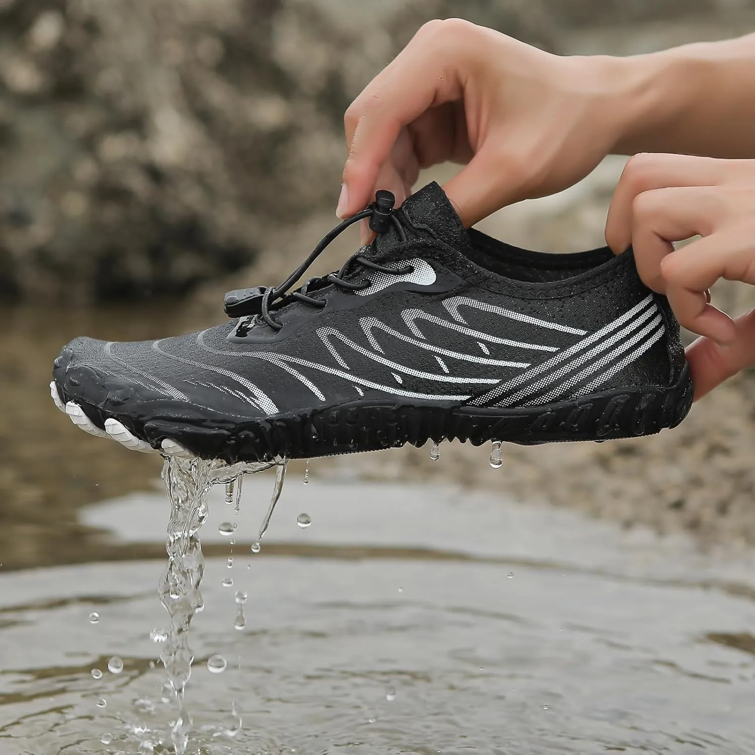 Grounding Shoes with Copper Barefoot Footwear Hike for Womens Mens Soft Trail Running Healthy & Non-Slip Water Beach Aqua Socks Wide Swim Outdoor Anti Slip Pool Hiking Kayaking Diving Surfing