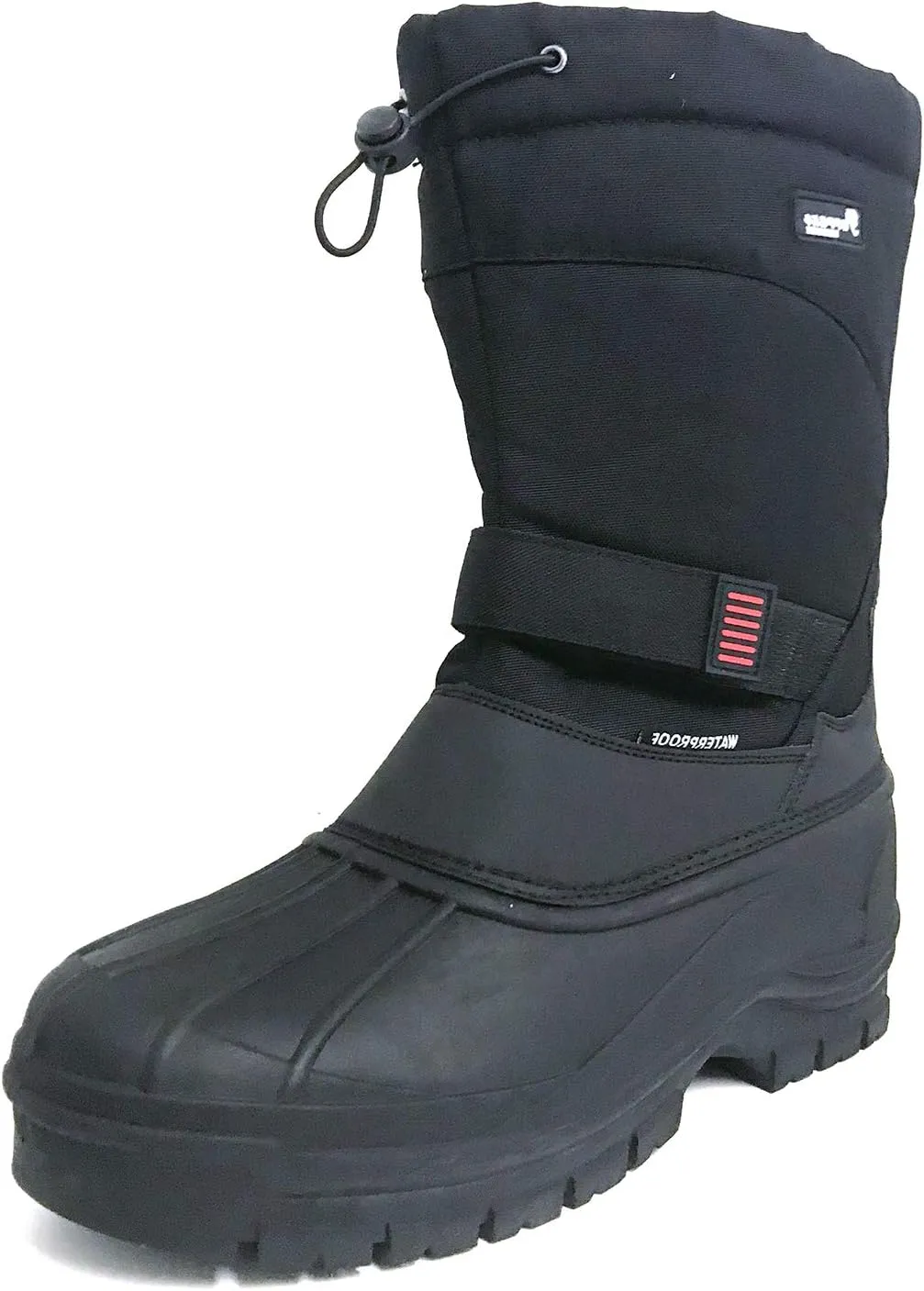 Harbin Men's Winter Snow Boots Heavy Duty Water Resistant Insulated Work Shoes (6.5 D(M) US, Black-HB)