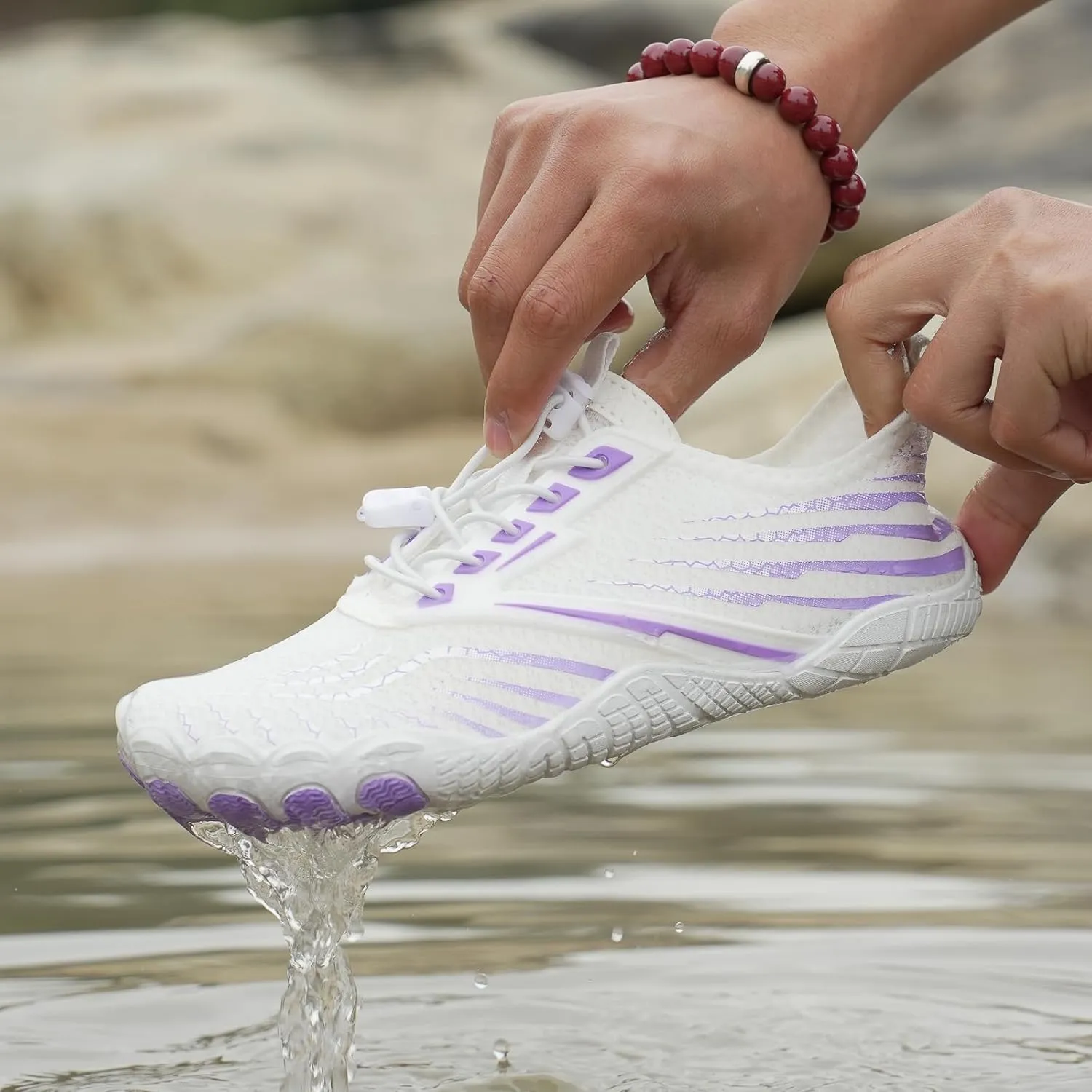 Hike Barefoot Footwear Shoes Unisex Non-Slip Healthy Wide Toe Box Zero Drop Water Shoes Breathable Soft Comfy Trail Footwear Quick Dry Beach Walking Athletic Sneakers