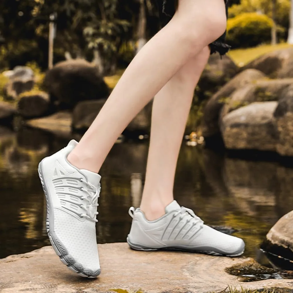 Hike Barefoot Shoes for Winter Autumn Footwear, Minimalist Barefoot Shoes for Men Women Wide Toe Zero Drop Athletic Hiking and Trail Running Shoe