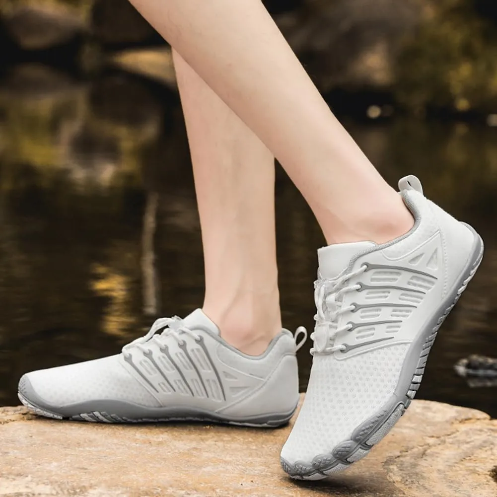 Hike Barefoot Shoes for Winter Autumn Footwear, Minimalist Barefoot Shoes for Men Women Wide Toe Zero Drop Athletic Hiking and Trail Running Shoe
