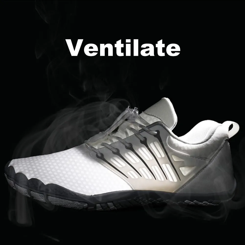 Hike Barefoot Shoes for Winter Autumn Footwear, Minimalist Barefoot Shoes for Men Women Wide Toe Zero Drop Athletic Hiking and Trail Running Shoe