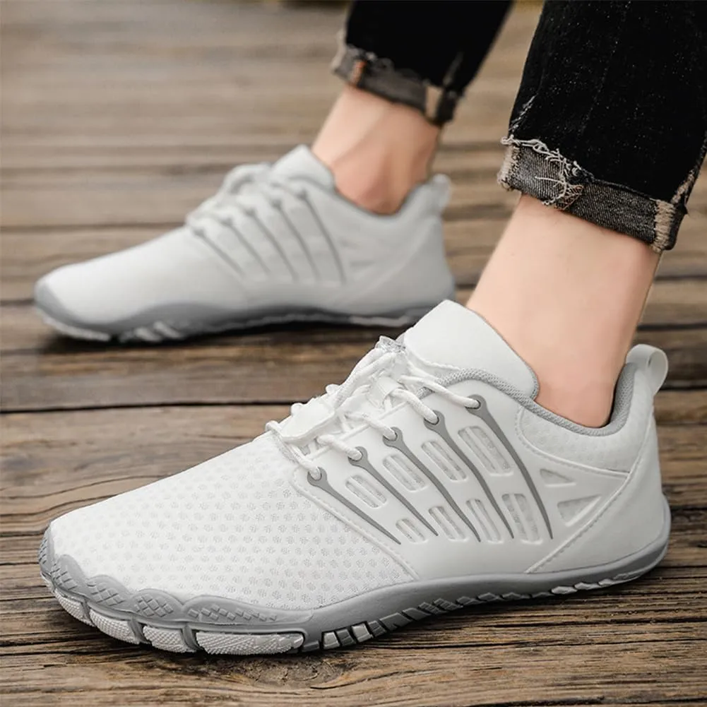 Hike Barefoot Shoes for Winter Autumn Footwear, Minimalist Barefoot Shoes for Men Women Wide Toe Zero Drop Athletic Hiking and Trail Running Shoe
