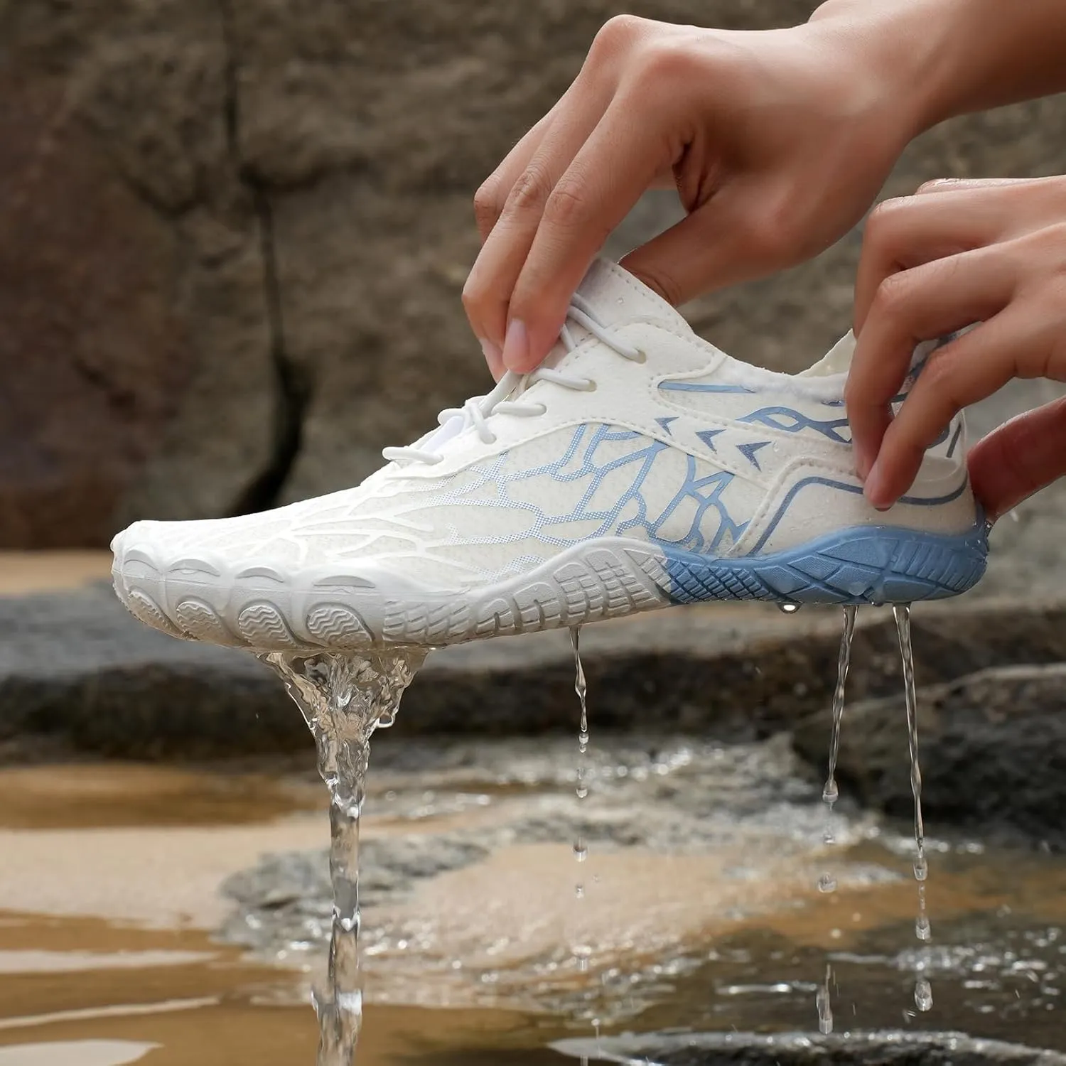 Hike Barefoot Shoes for Women Men Breathable Athletic Footwear Zero Drop Trail Running Shoes with Wide Toe Box