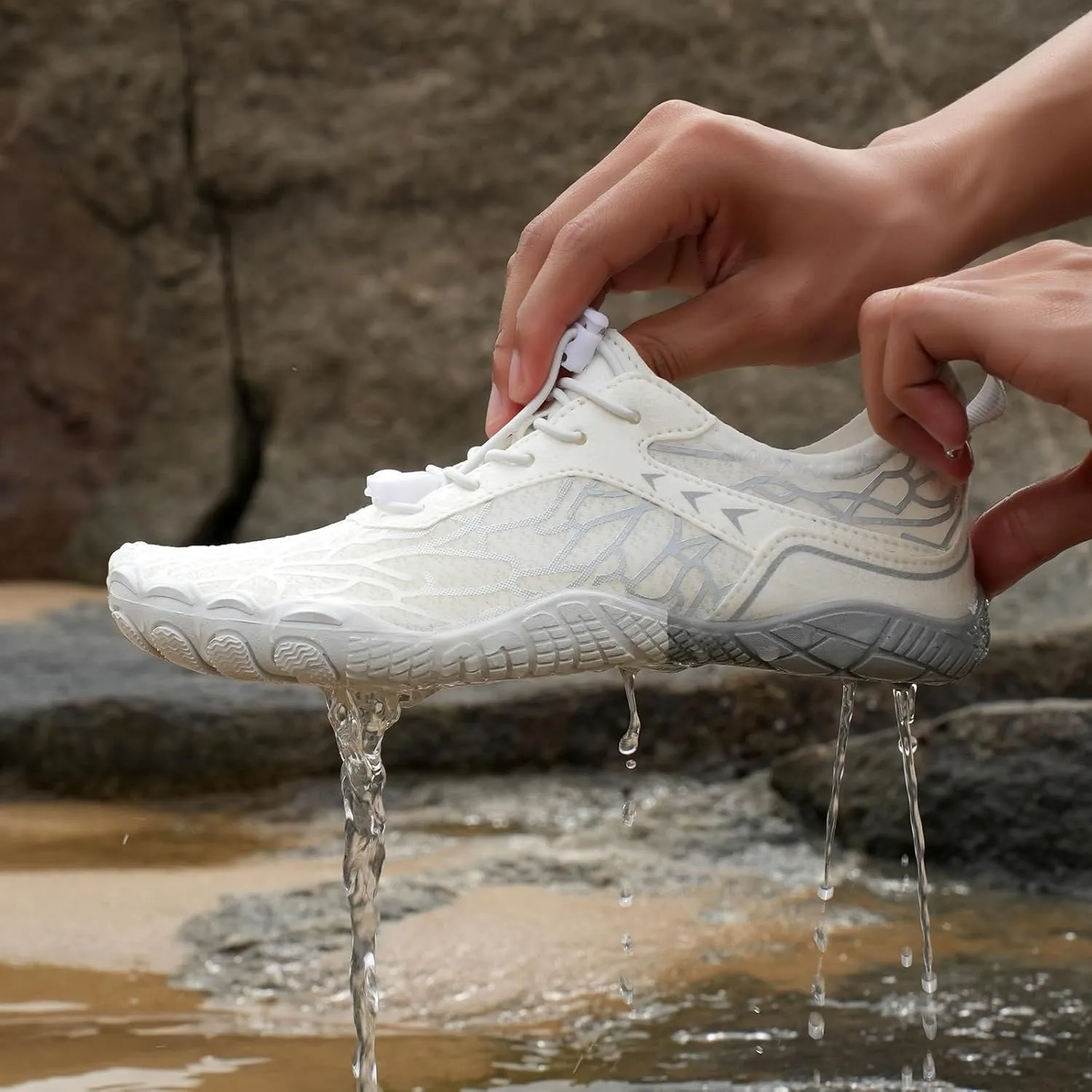 Hike Barefoot Shoes for Women Men Breathable Athletic Footwear Zero Drop Trail Running Shoes with Wide Toe Box