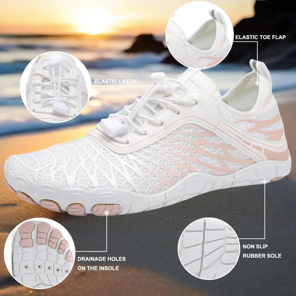 Hike Barefoot Shoes for Women Men with Wide Toe Box, Healthy & Non-Slip Breathable Waterproof Footwear, Beach Swim Surf Water Shoe, Comfort Wear Hiking Training Running Shoes