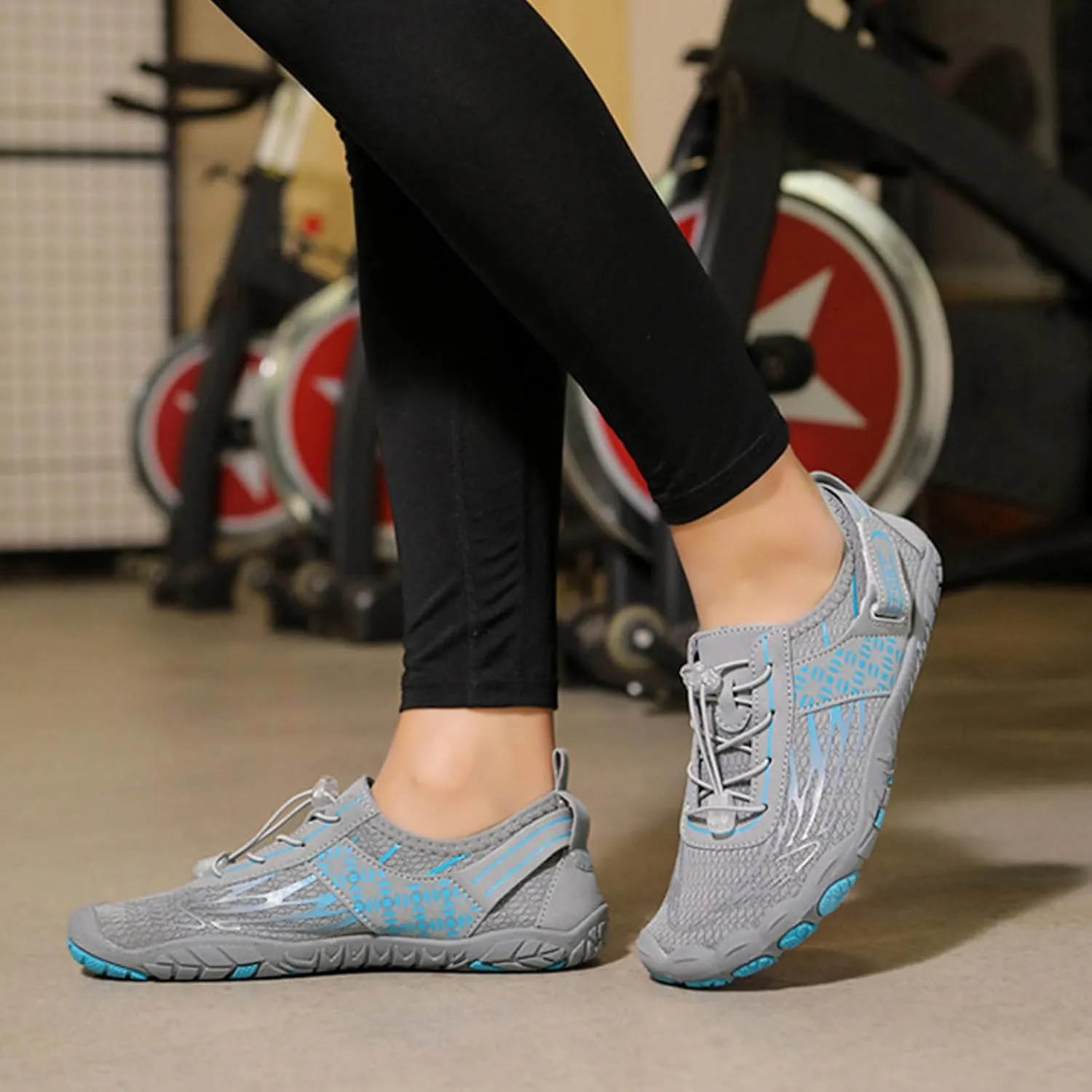 Hike Barefoot Shoes Womens Mens Footwear, Couple Water Shoe Women Men Barefoot Hiking Beach Walking Shoes for Travel, Wide Toe 0 Drop Non Slip Summer Breathable Lightweight Indoor Fitness Shoe