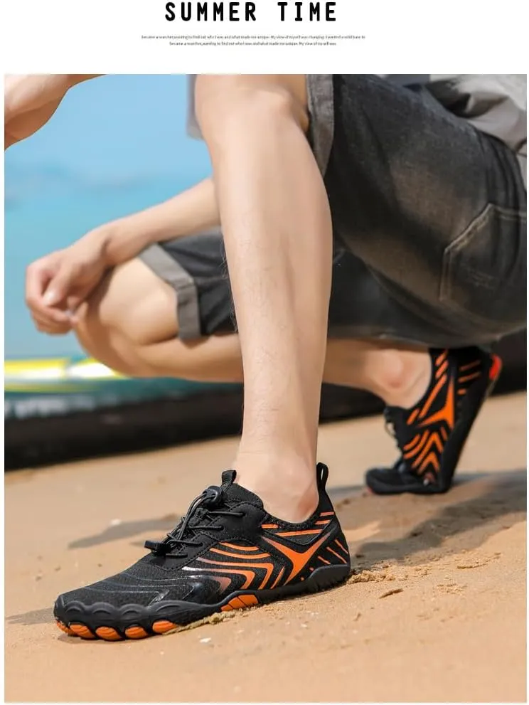 Hike Barefoot Shoes Womens Mens Pro Water Wide Toe Box Non-Slip Breathable Footwear Healthy Unisex Athletic Hiking Neuropathy Grounded Comfort Wear Quick Drying Swim Beach Aqua Sport Diving