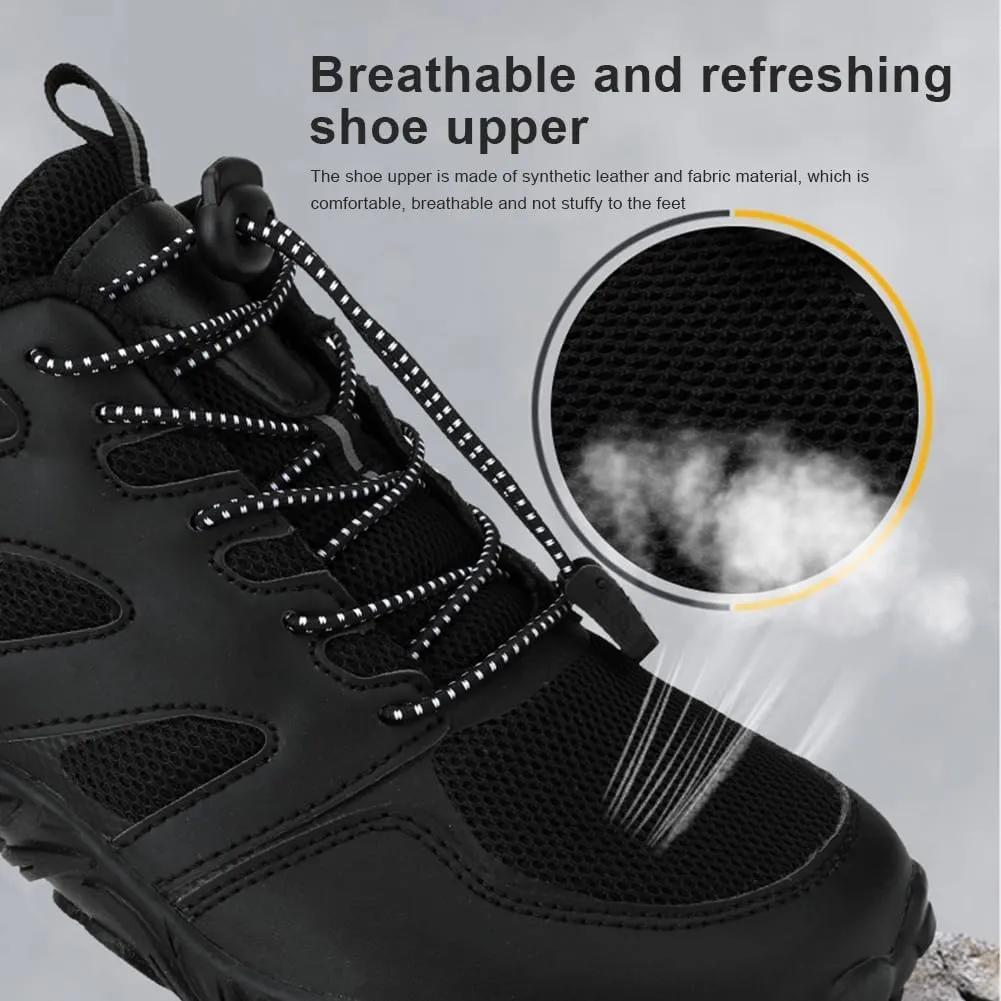 Hike Barefoot Shoes Womens Mens, Thick Barefoot Water Shoes Mens Women Non-Slip & Wide Toe Zero Drop Lightweight Minimalist Footwear for Workout Hiking Trail Running Causl
