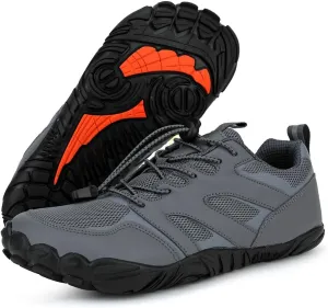 Hike Barefoot Shoes Womens Mens, Thick Barefoot Water Shoes Mens Women Non-Slip & Wide Toe Zero Drop Lightweight Minimalist Footwear for Workout Hiking Trail Running Causl