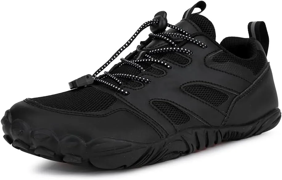 Hike Barefoot Shoes Womens Mens, Thick Barefoot Water Shoes Mens Women Non-Slip & Wide Toe Zero Drop Lightweight Minimalist Footwear for Workout Hiking Trail Running Causl