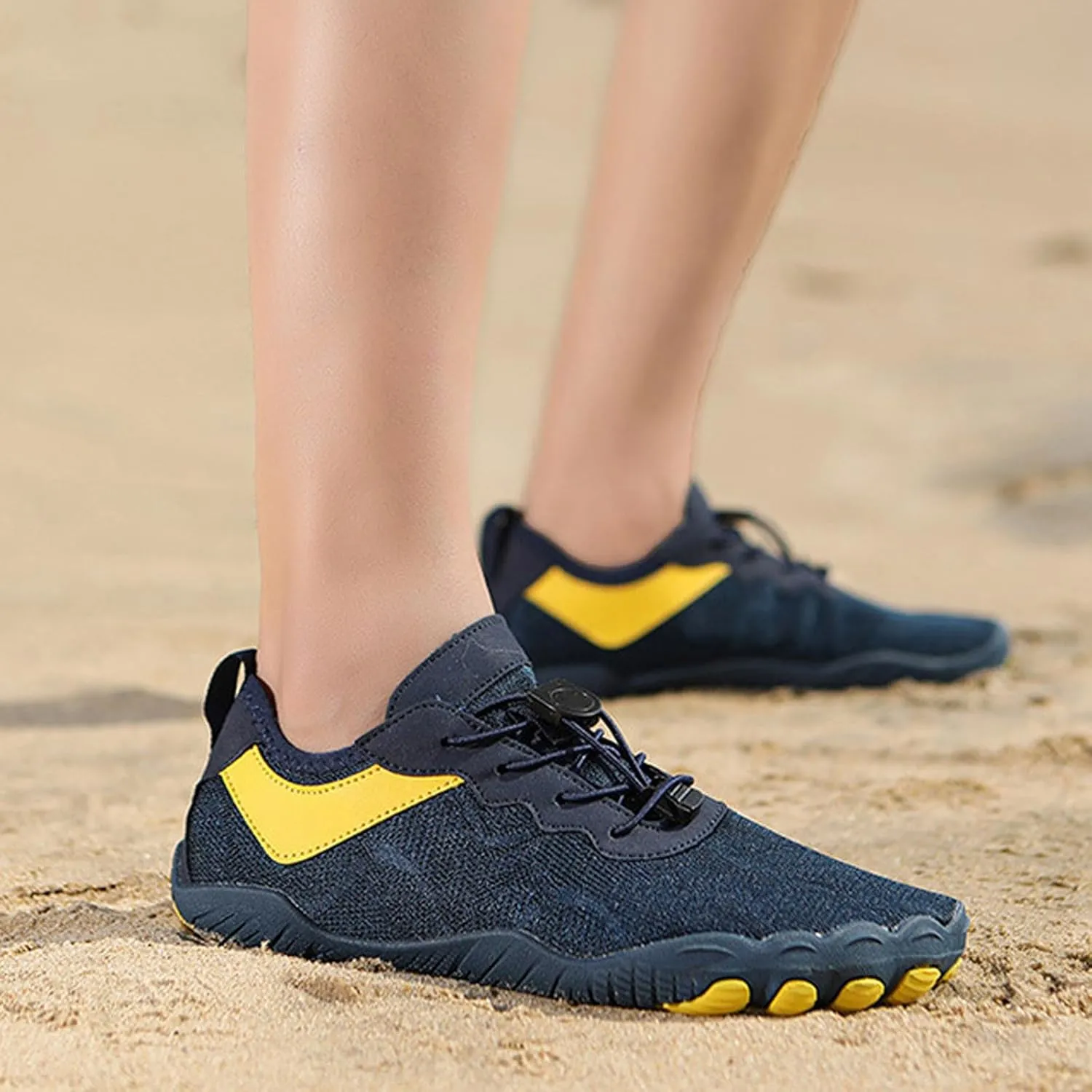 Hike Barefoot Water Shoes Women Men,Newly Non Slip Water Shoe Quick-Dry Wide Toe Breathable & Non Slip for Hiking Beach,Aqua Wading Diving Swim,Indoor Fitness Couple Shoe