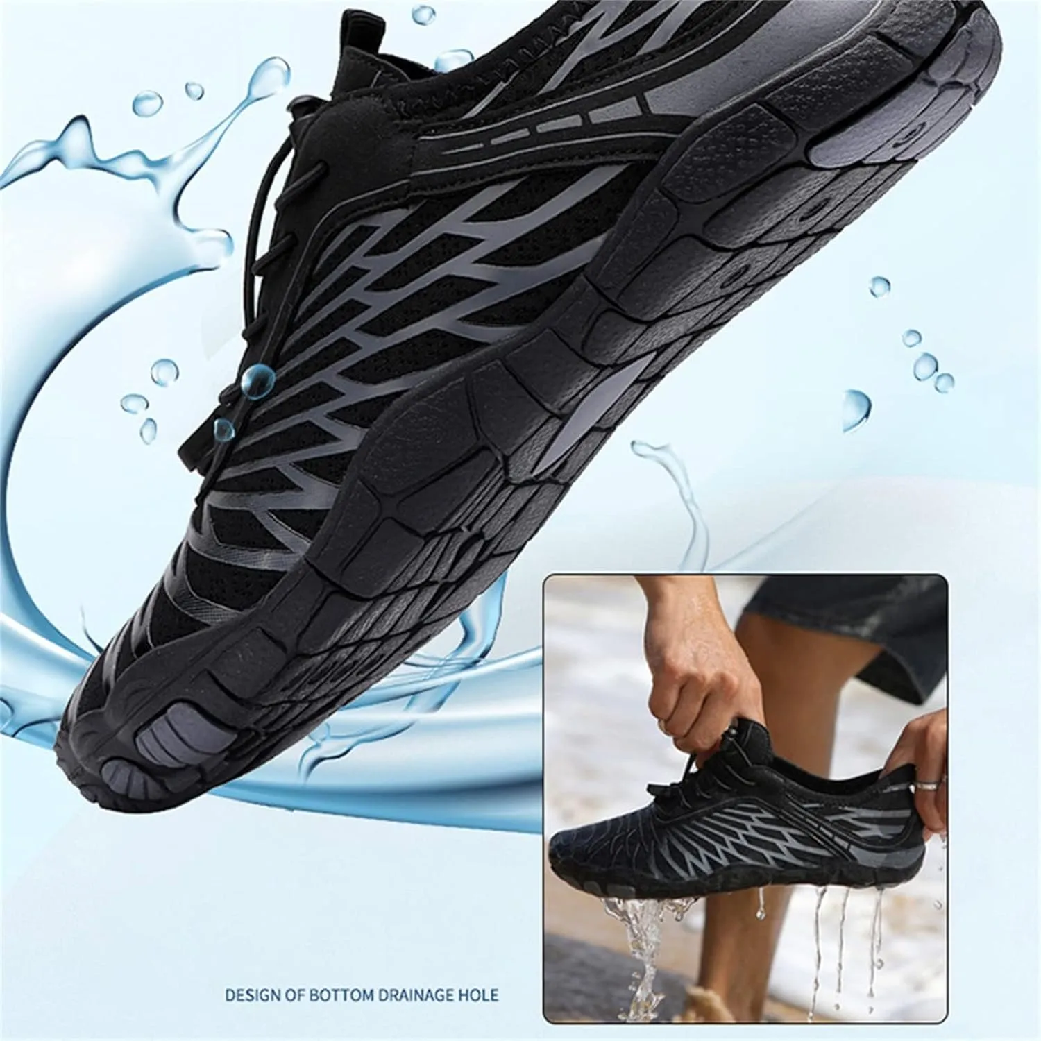 Hiking Barefoot Shoes Wide Toe Water Boots Sneakers Athletic Footwear Trainer for Men/Women Unisex Hike Waterproof Non-Slip 2025 New Comfortable Shoe Box Breathable
