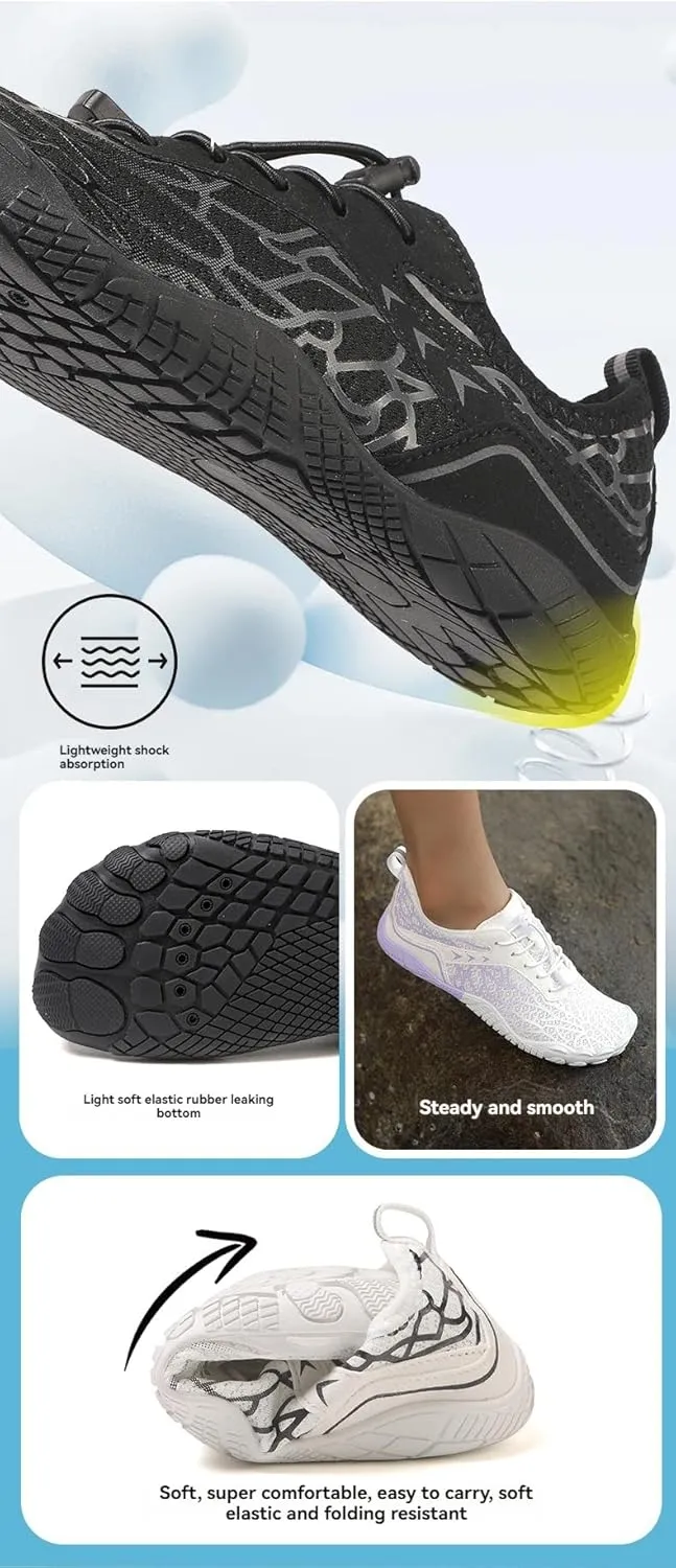 Hiking Footwear Barefoot Womens Shoes Non-Slip Outdoor Unisex Grounded Footwear Barefoot Shoes for Neuropathy Women&Men Water Pro Barefoot Wide Toe Box Sneakers Athletic Quick-Dry Beach Swim Yoga
