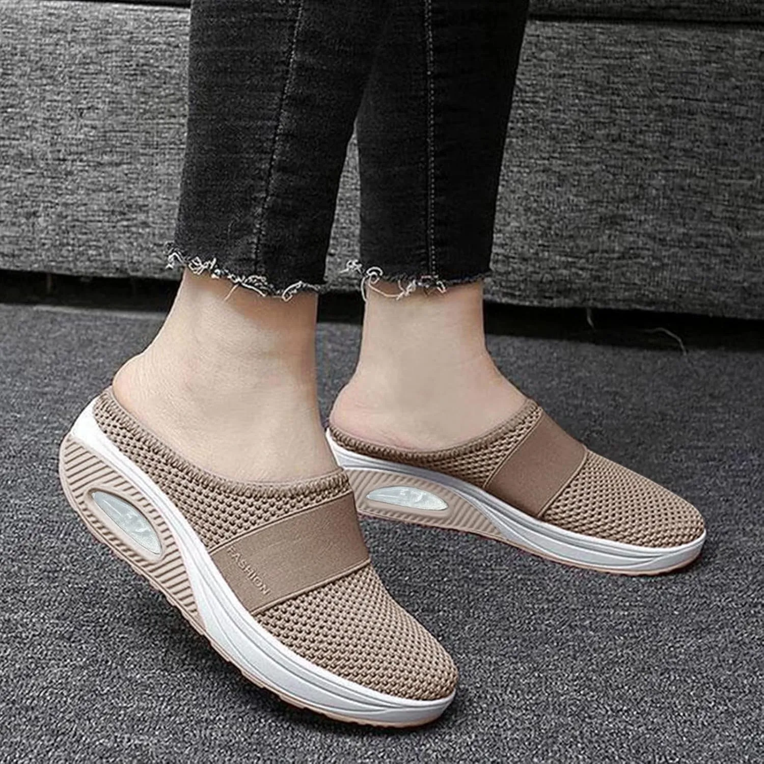 Hiking Sandals for Womens Black Sandals Comfortable Beach Walking Thong Cushion Sandals Slip on Indoor Outdoor