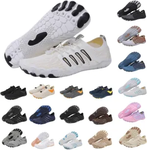 Hiking Water Shoes with Arch Support for Women Walking Wide Width Grounded Footwear for Women Men with Neuropathy Wide Toe Box Sneakers Non-Slip Diabetic Shoe Quick-Dry Waterproof Unisex