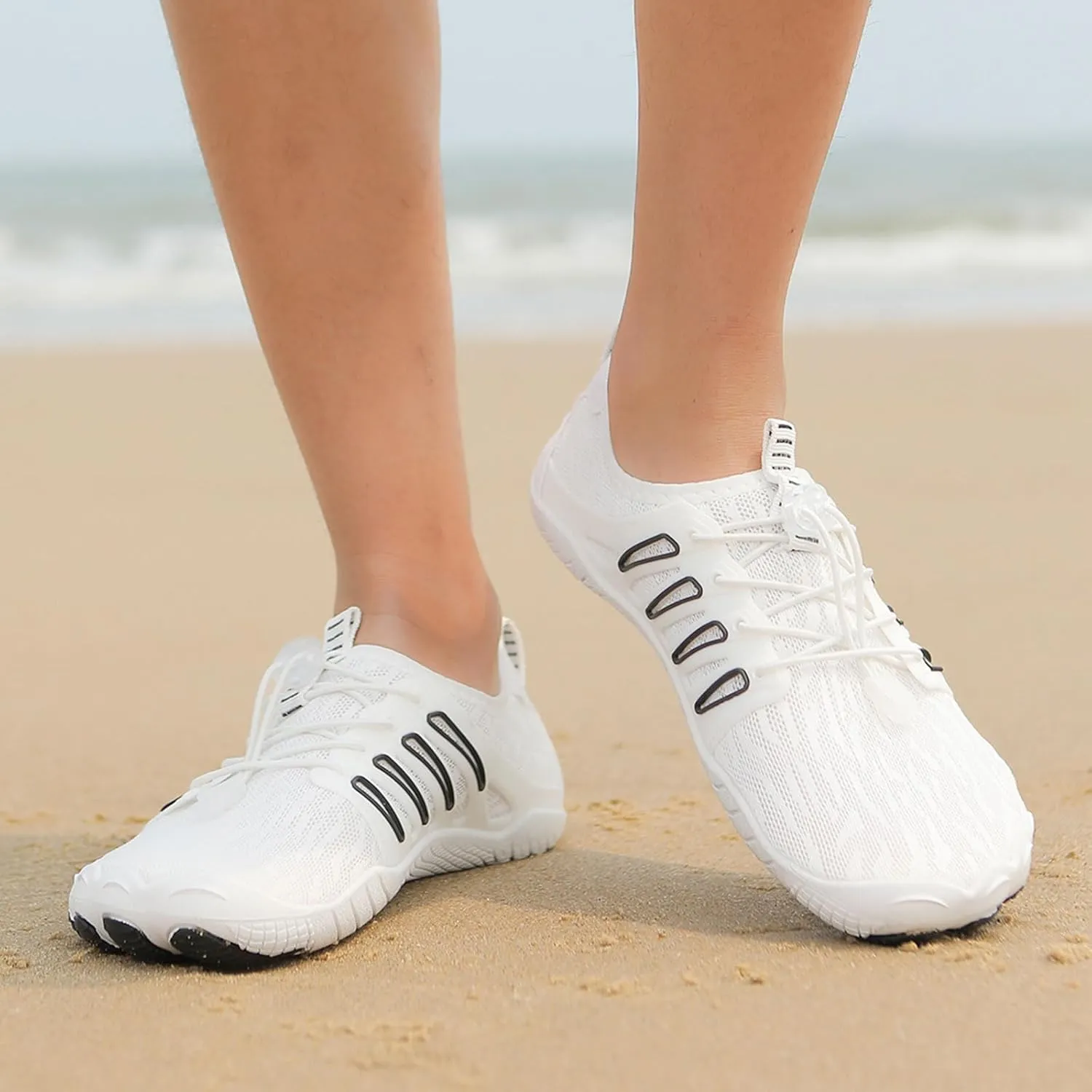 Hiking Water Shoes with Arch Support for Women Walking Wide Width Grounded Footwear for Women Men with Neuropathy Wide Toe Box Sneakers Non-Slip Diabetic Shoe Quick-Dry Waterproof Unisex