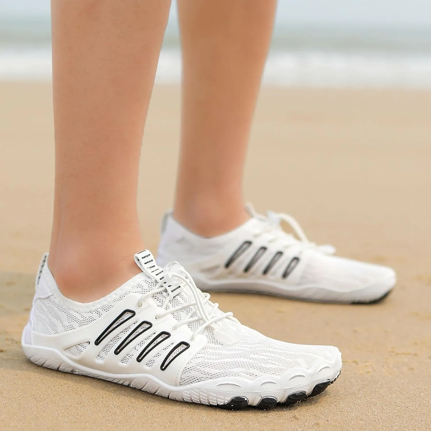 Hiking Water Shoes with Arch Support for Women Walking Wide Width Grounded Footwear for Women Men with Neuropathy Wide Toe Box Sneakers Non-Slip Diabetic Shoe Quick-Dry Waterproof Unisex