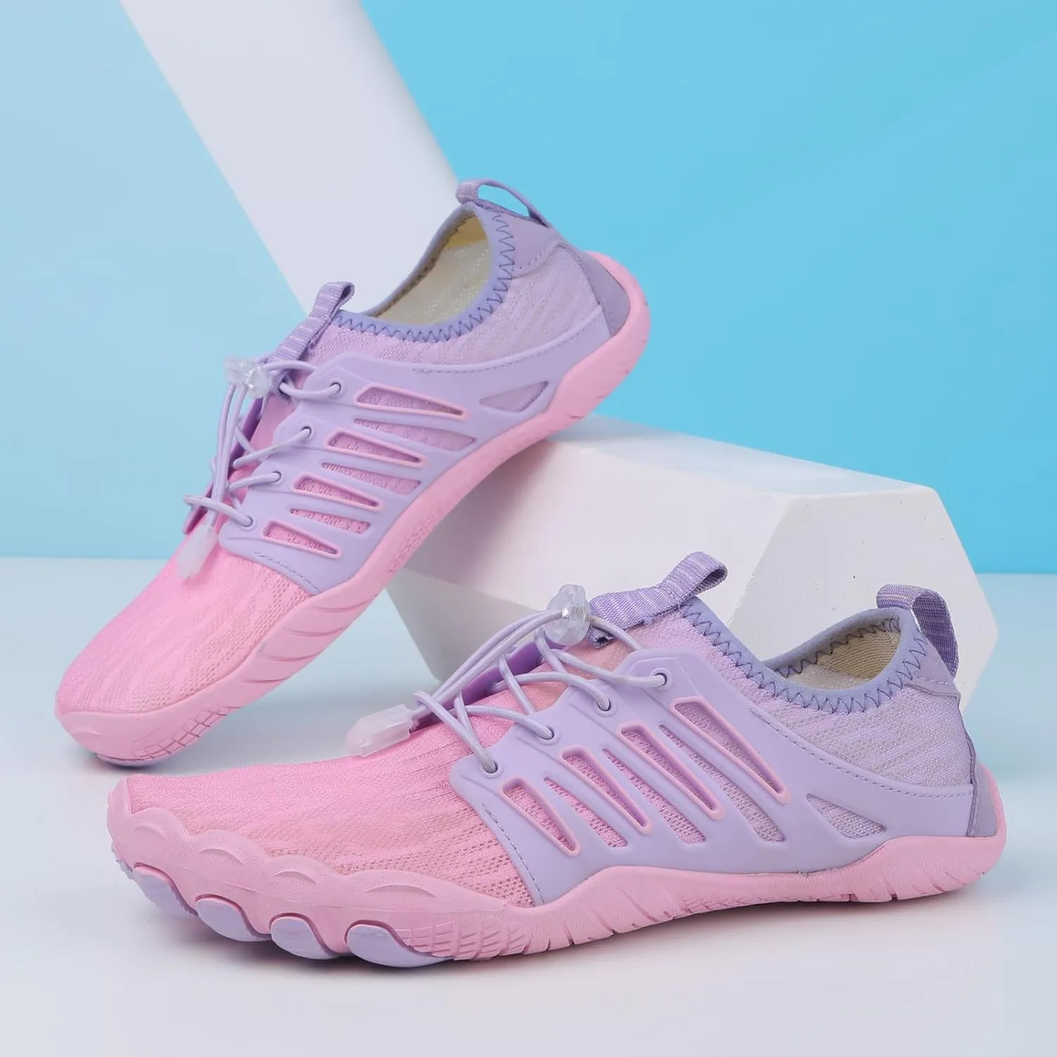 Hiking Water Shoes with Arch Support for Women Walking Wide Width Grounded Footwear for Women Men with Neuropathy Wide Toe Box Sneakers Non-Slip Diabetic Shoe Quick-Dry Waterproof Unisex