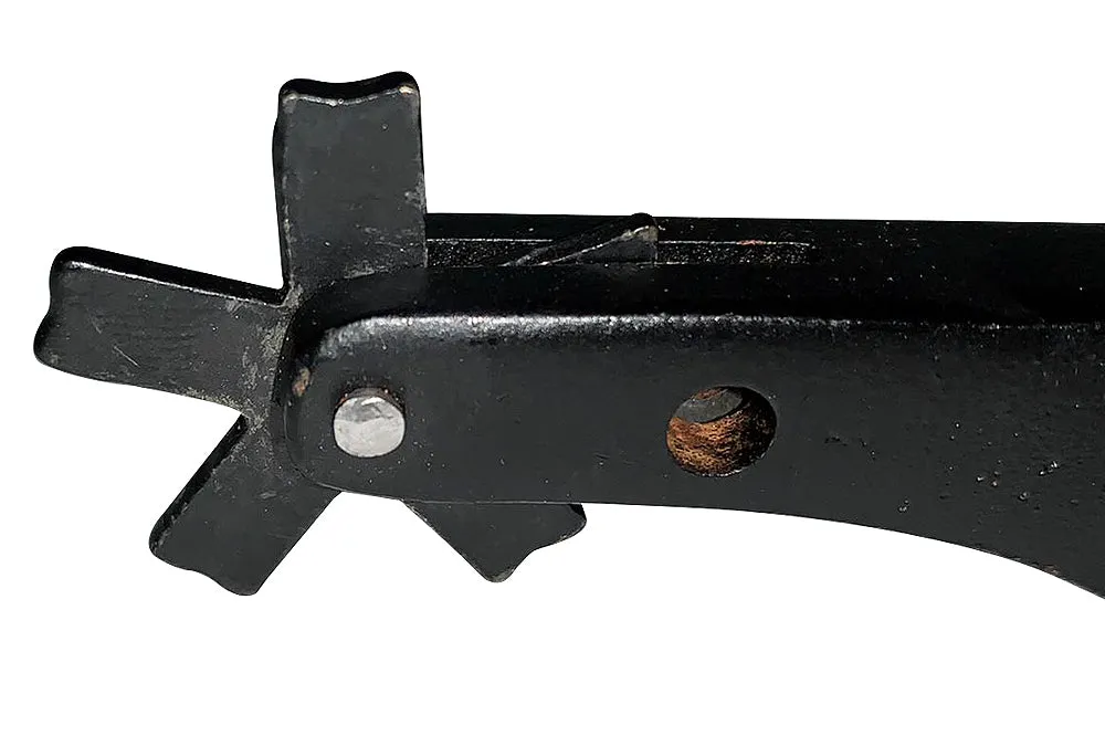 Hilason Western Black Steel Youth 15 Degree Bull Riding Spurs Pair