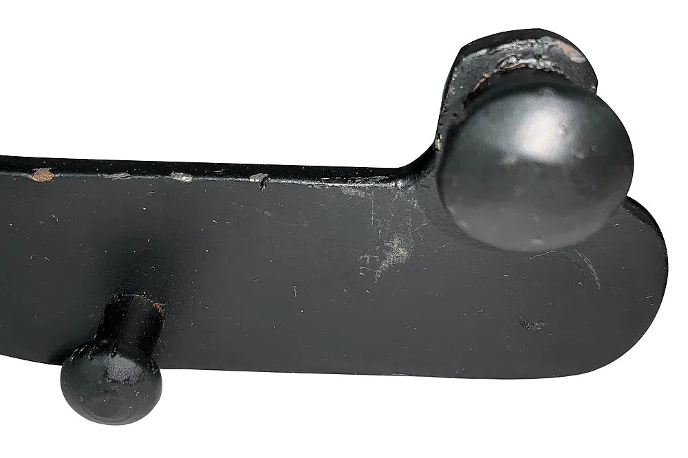 Hilason Western Black Steel Youth 15 Degree Bull Riding Spurs Pair