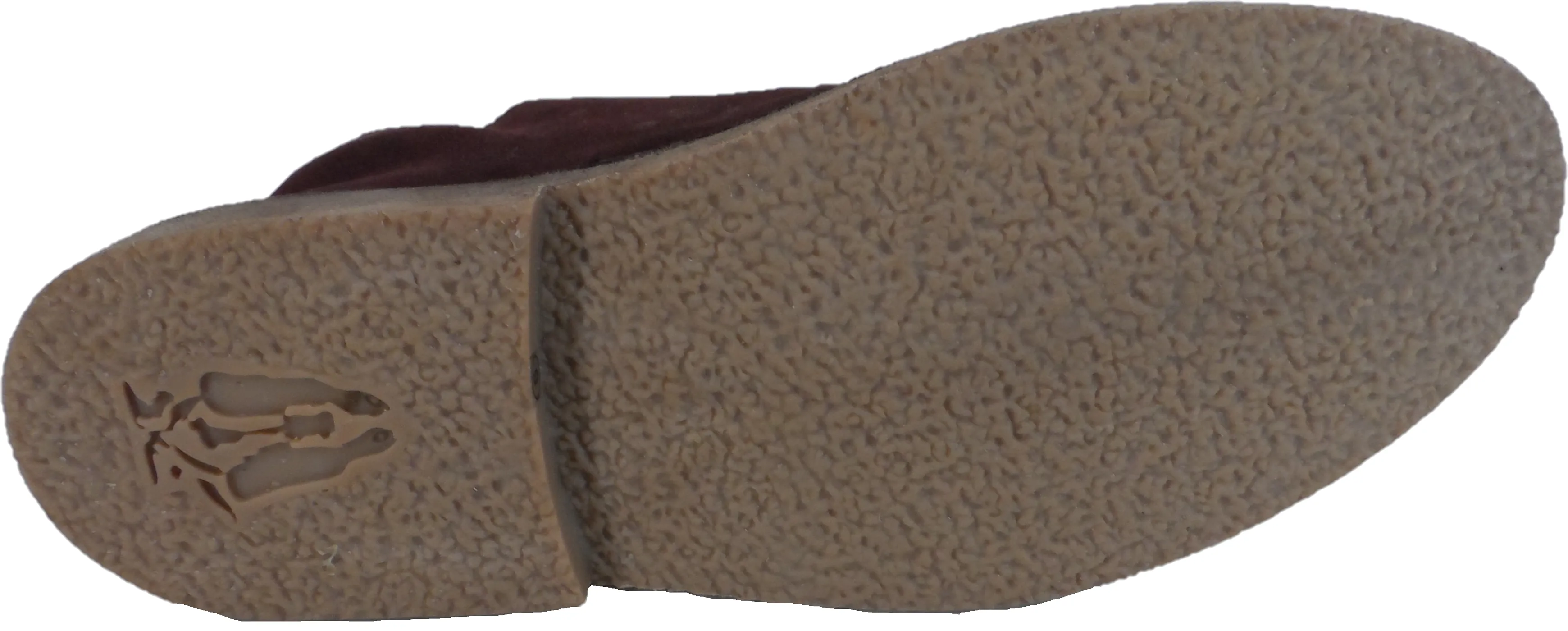 Hush Puppies Mens Bordo Red 2 Eyelet Real Suede Desert Boots