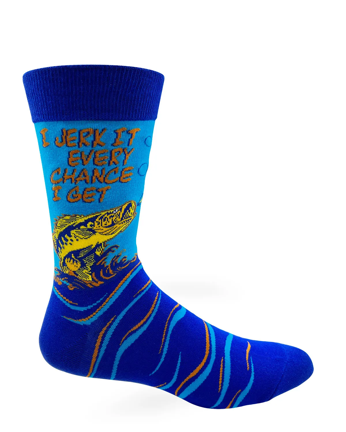 I Jerk It Every Chance I Get Men's Novelty Crew Socks - Wholesale