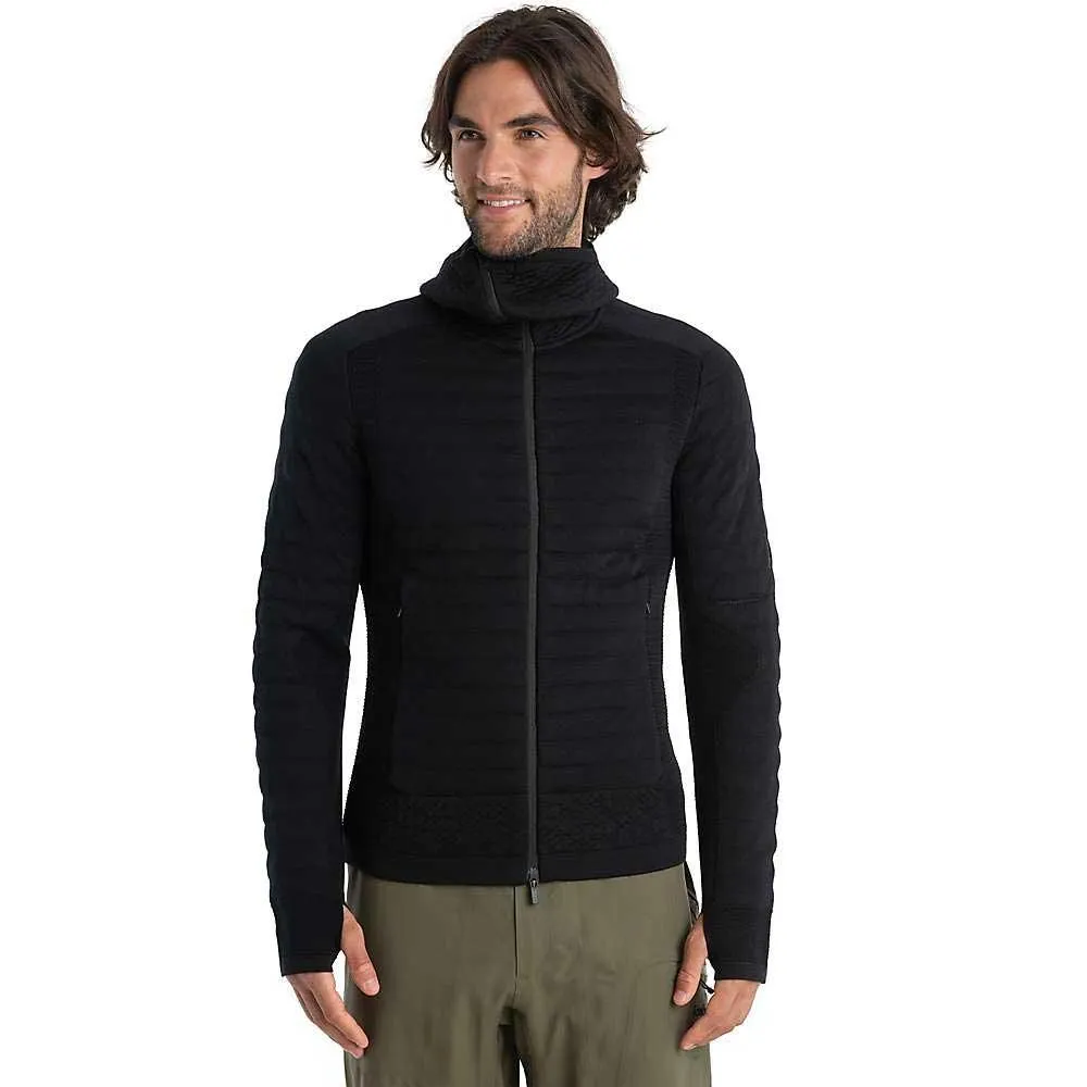 Icebreaker Mens Merino Zoneknit Explore LS Zip Hoodie