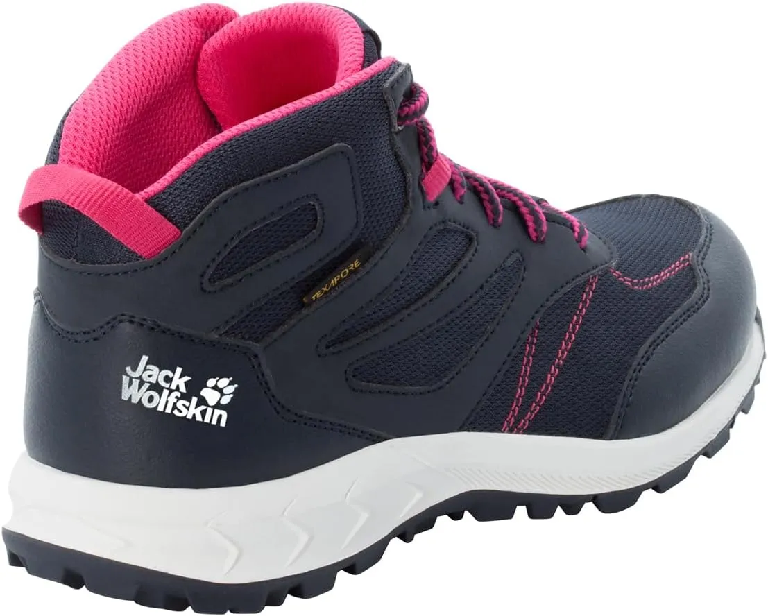 Jack Wolfskin Unisex-Child Woodland Texapore Mid Hiking Shoe Boot