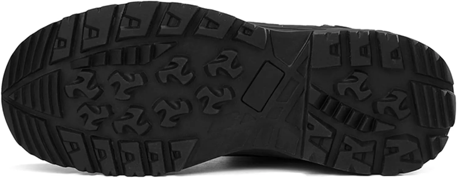 JiuQing Men's Waterproof Tactical Military Boots Anti Slip Platform Combat Boots Outdoor Hiking Work Boots