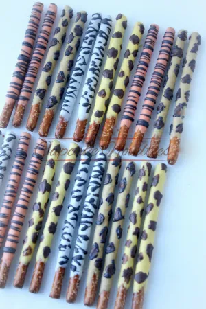 Jungle Birthday Safari Baby Shower Jungle Baby Shower Animal Print Pretzels Animal Print Cookies Jungle Cookies Safari Cookies Jungle Baby