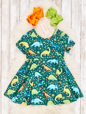 Jurassic Jungle Swing Dress