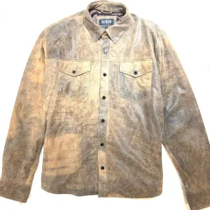 Kashani Men's Jungle Lambskin Button-Up Shirt