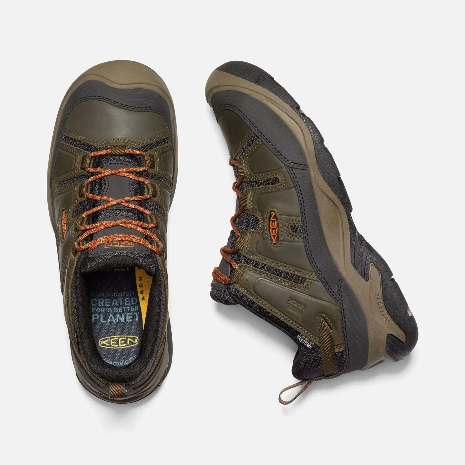 Keen Circadia WP Mens Black Olive Potters Clay