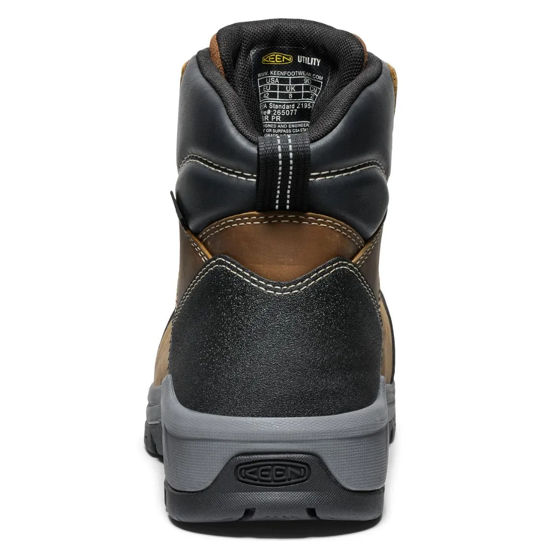 Keen Evanston Men's 6" Waterproof Composite Toe Work Boot - 1029855 Brown