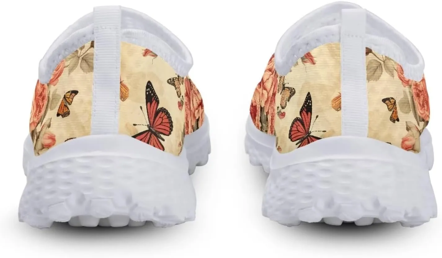 KEIAHUAN Trail Running Shoes Women Lightweight Fashion Casual Mesh Sneakers Flats