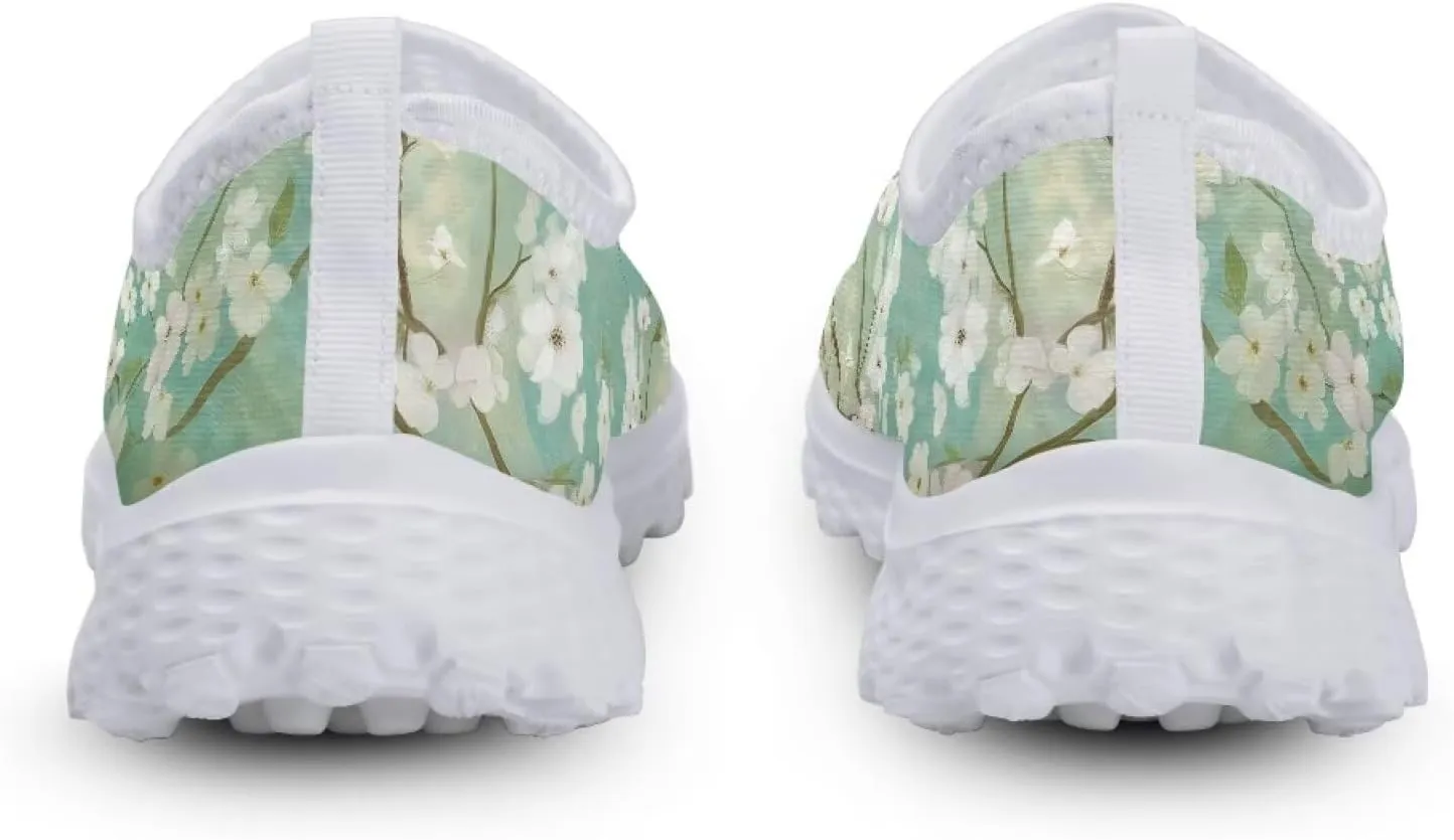 KEIAHUAN Trail Running Shoes Women Lightweight Fashion Casual Mesh Sneakers Flats