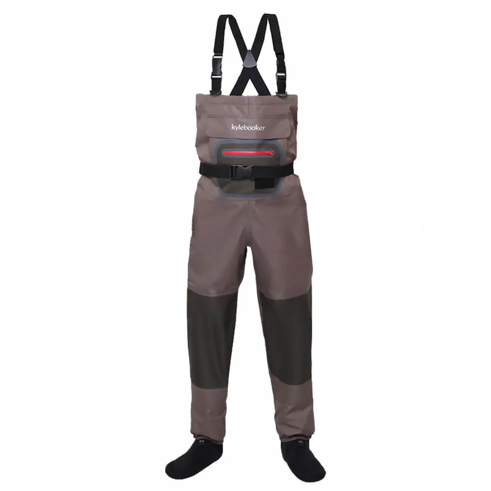 Kylebooker Mens Waterproof Breathable Stockingfoot Chest Fishing Hunting Waders KB001