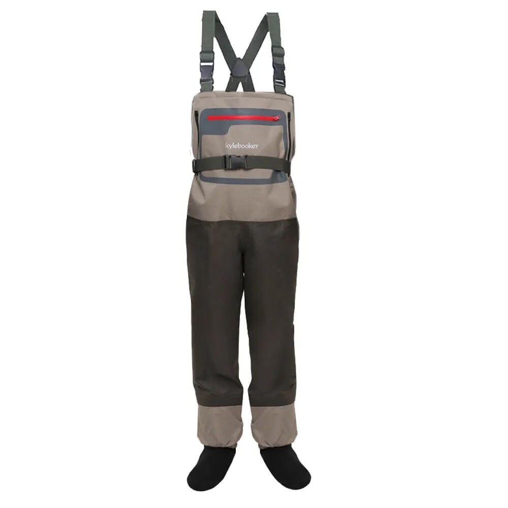 Kylebooker Waterproof Breathable Stockingfoot Chest Fishing Hunting Waders KB004