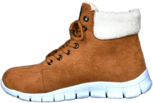 Ladmiple Snow Boots For Women 2023 Trendy Winter Warm Ankle Booties Fur Lined Anti-Slip Outdoor Slip On Comfortable Warm Shoe