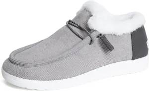 Ladmiple Snow Boots For Women Cute Wide Calf Warm Fur Lined Winter Boots Outdoor Slip On Comfortable Short Ankle Booties