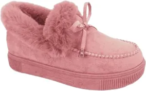 Lausiuoe Snow Boots For Women Wide Width Fuzzy Ankle Bootie Winter Warm Fluffy Silp On Comfortable Casual Fashion Loafers