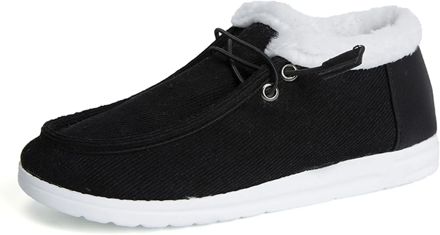 Lausiuoe Winter Boots For Women Fashion Snow Boots Fur Lining Warm Casual Trendy Outdoor Comfortable Fuzzy Shoes 2024