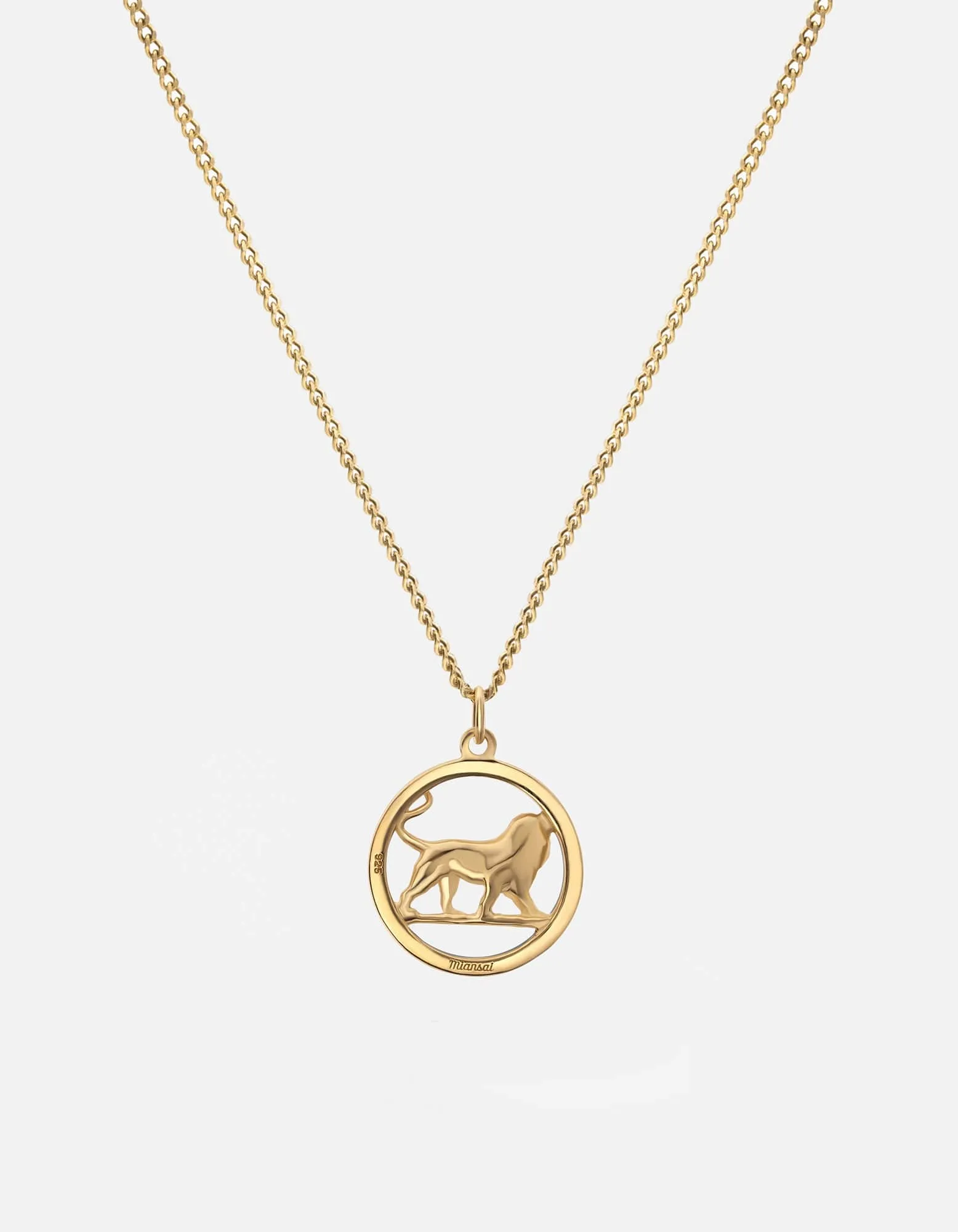 Lev Lion Necklace, Gold Vermeil