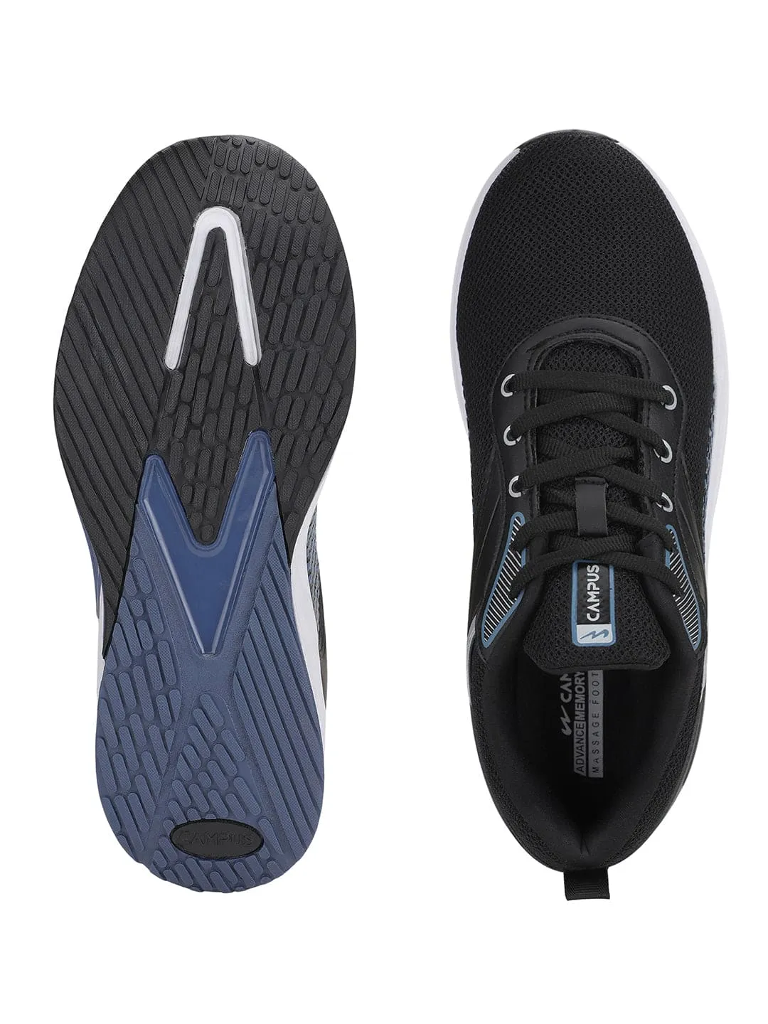 LOCATOR Black Men's Sports Shoes