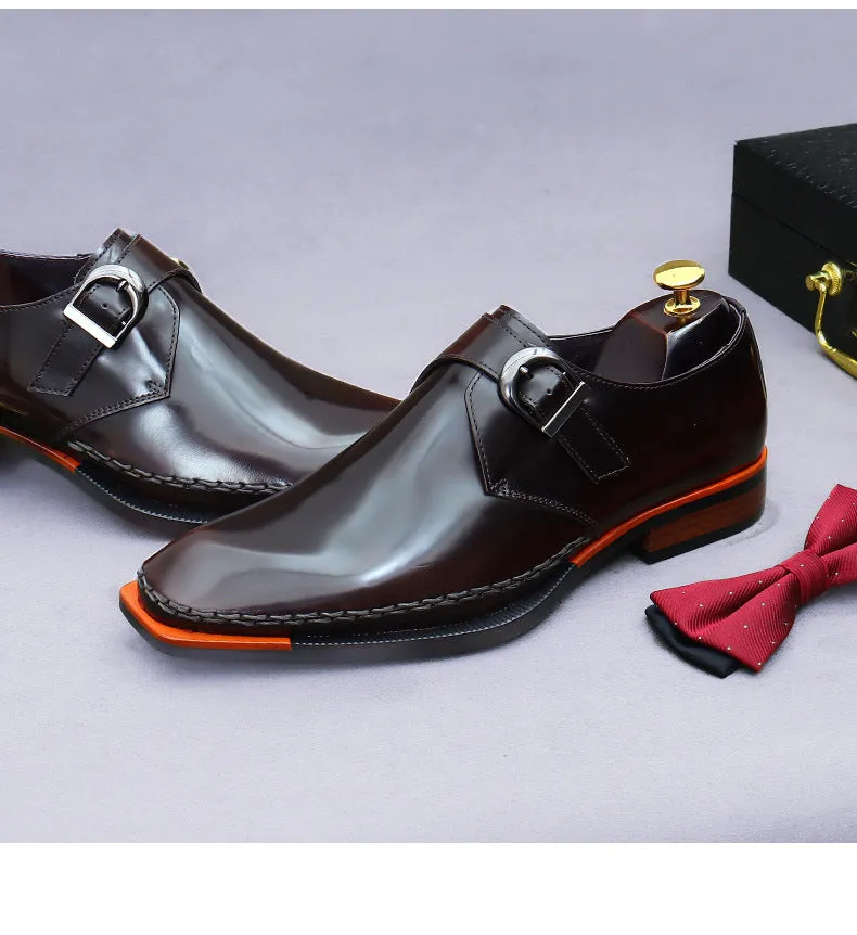 Lorebound Men's Dress Shoes – Business Loafers for Men in Black & Amber