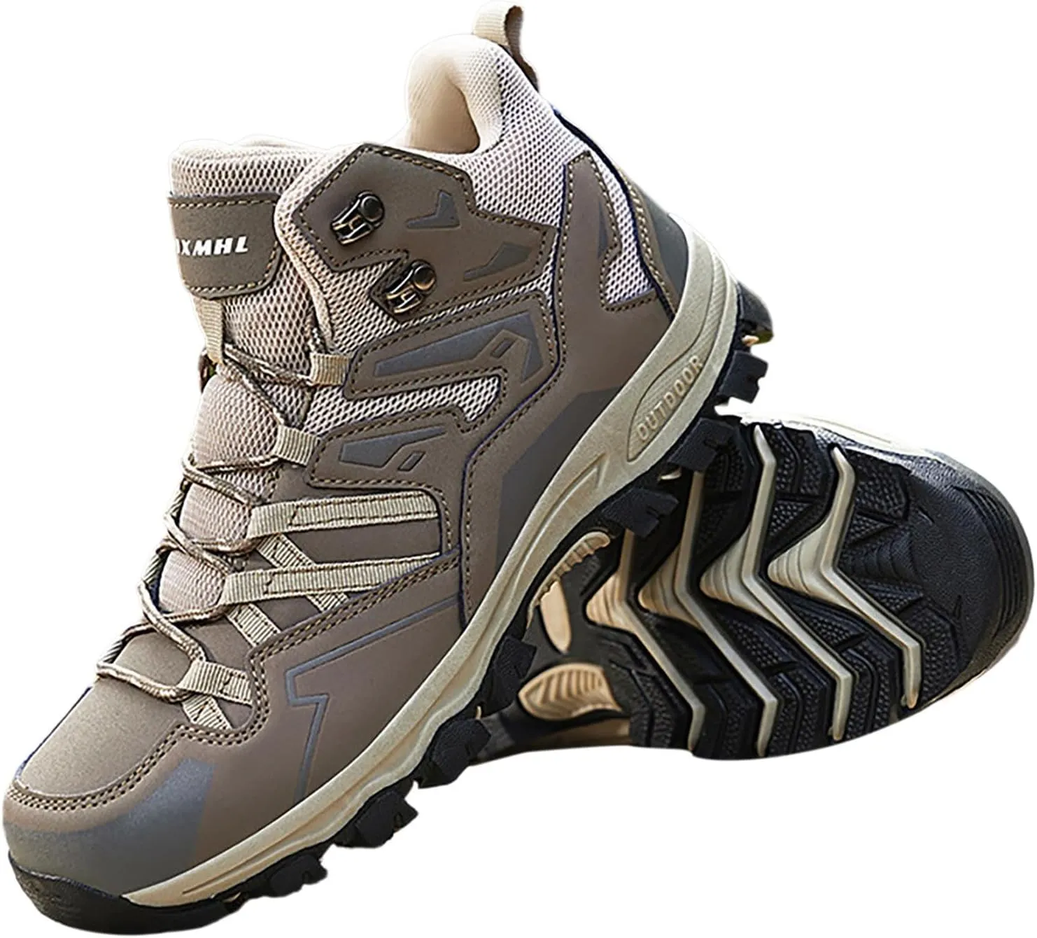 Man Hiking Boots Men's Hiking Shoes Lightweight Non Slip Outdoor Ankle Boots Outdoor Casual Breathable Hike Shoe
