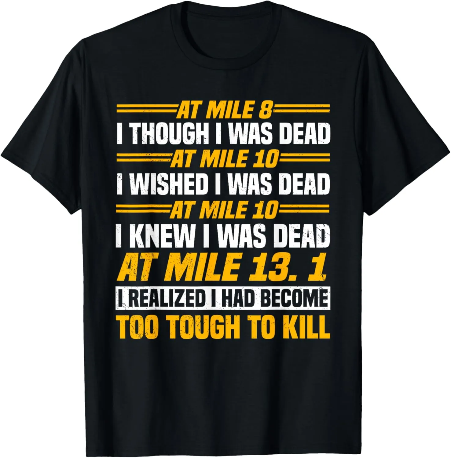 Marathoner Marathon Running Shoes Foot Race Runner T-Shirt