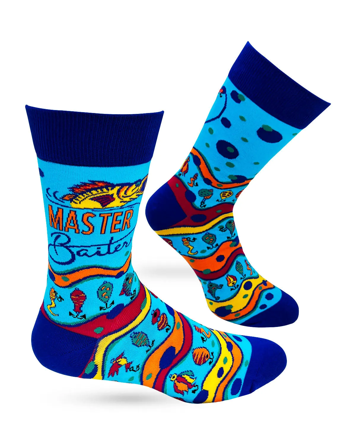Master Baiter Men's Novelty Crew Socks - Wholesale